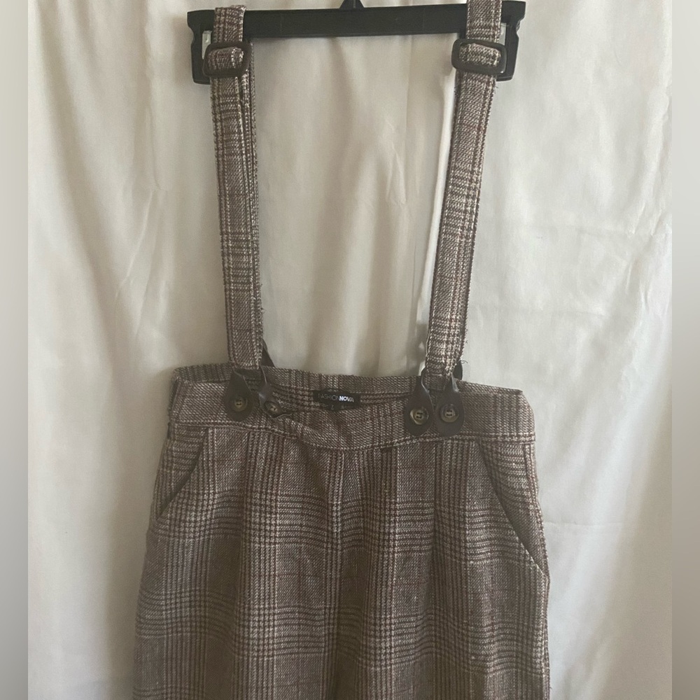 Fashion Nova Brown Plaid Pants